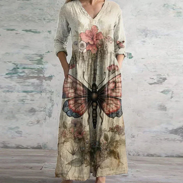 Lila | Retro Maxi Dress
