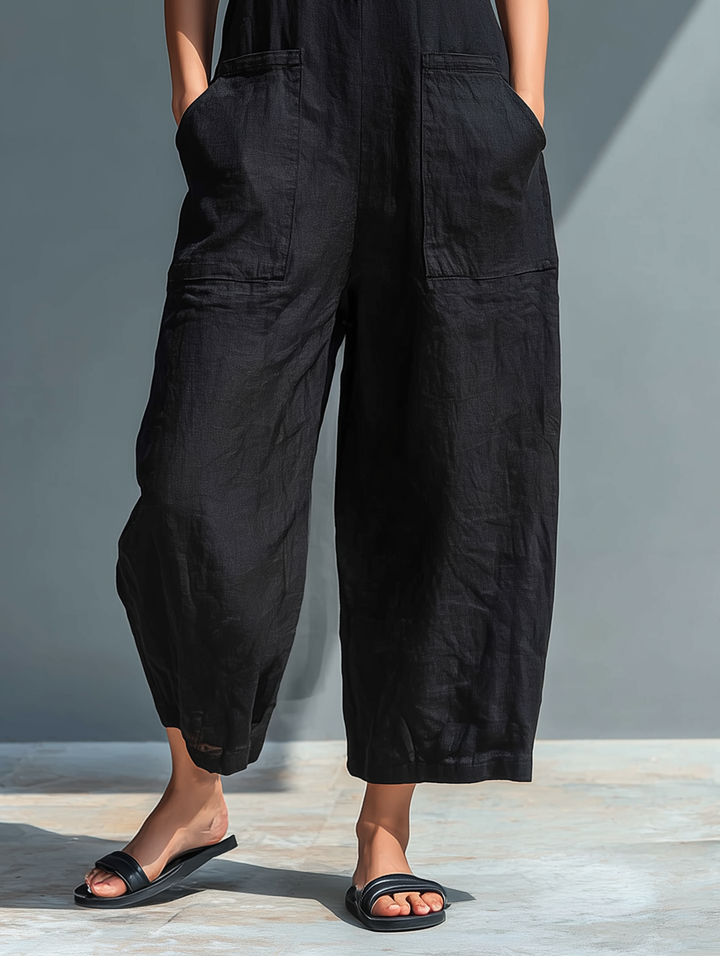 Chloe | Minimalist High-Collar Jumpsuit