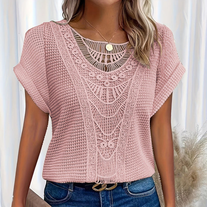 Violet | Detailed Knitted Top