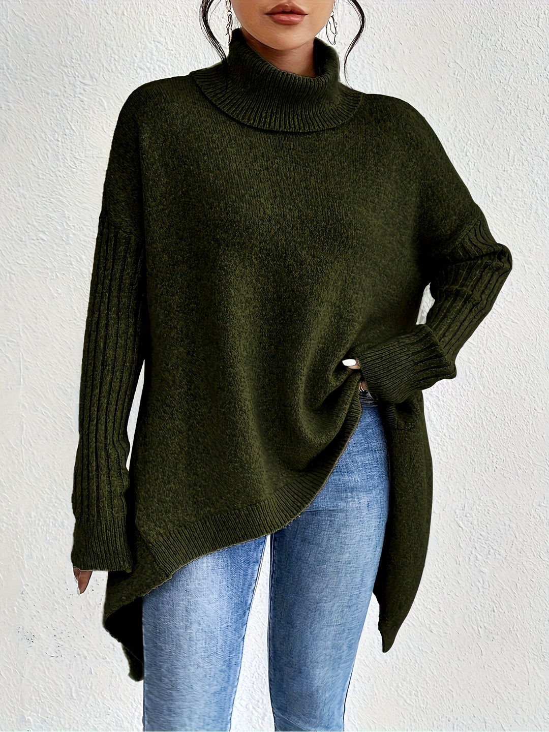 Jodi – Turtleneck Oversized Casual Sweater