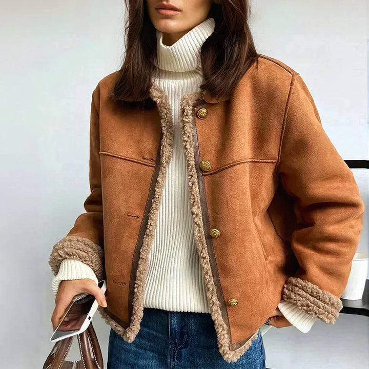 Sharlene – Cozy Faux-Shearling Lined Jacket