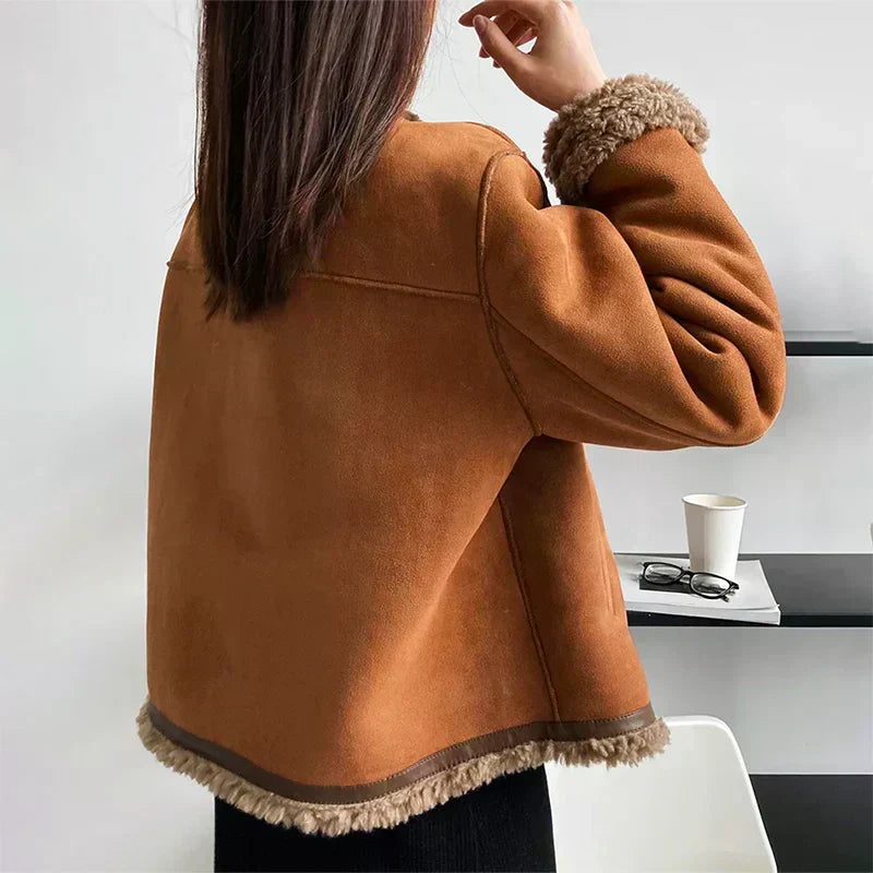 Sharlene – Cozy Faux-Shearling Lined Jacket