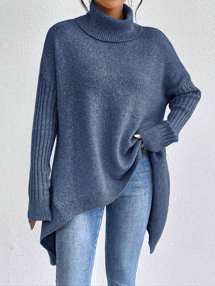 Karen – Oversized Turtleneck Knit Sweater