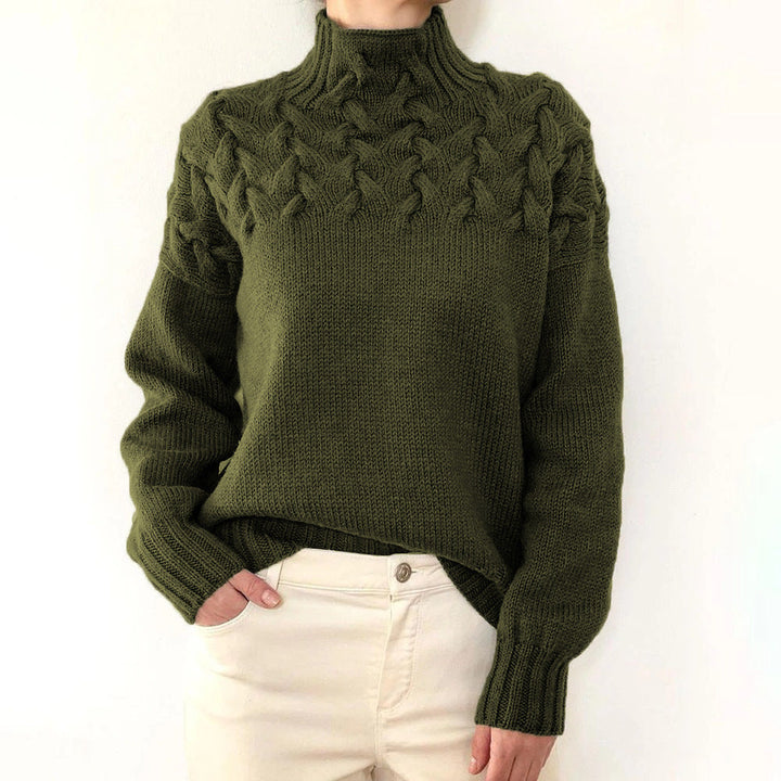 Myra – Cable Knit Turtleneck Sweater