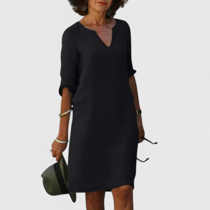 Hadassah | Comfortable V-Neck Dress