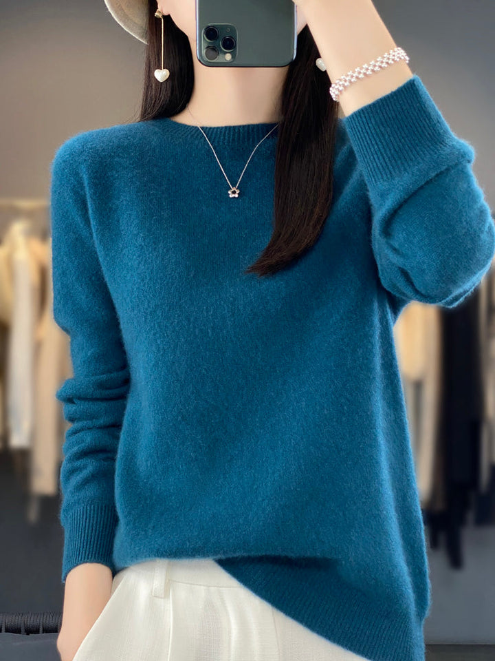Leanne – Soft Knit Relaxed Crew Neck Sweater