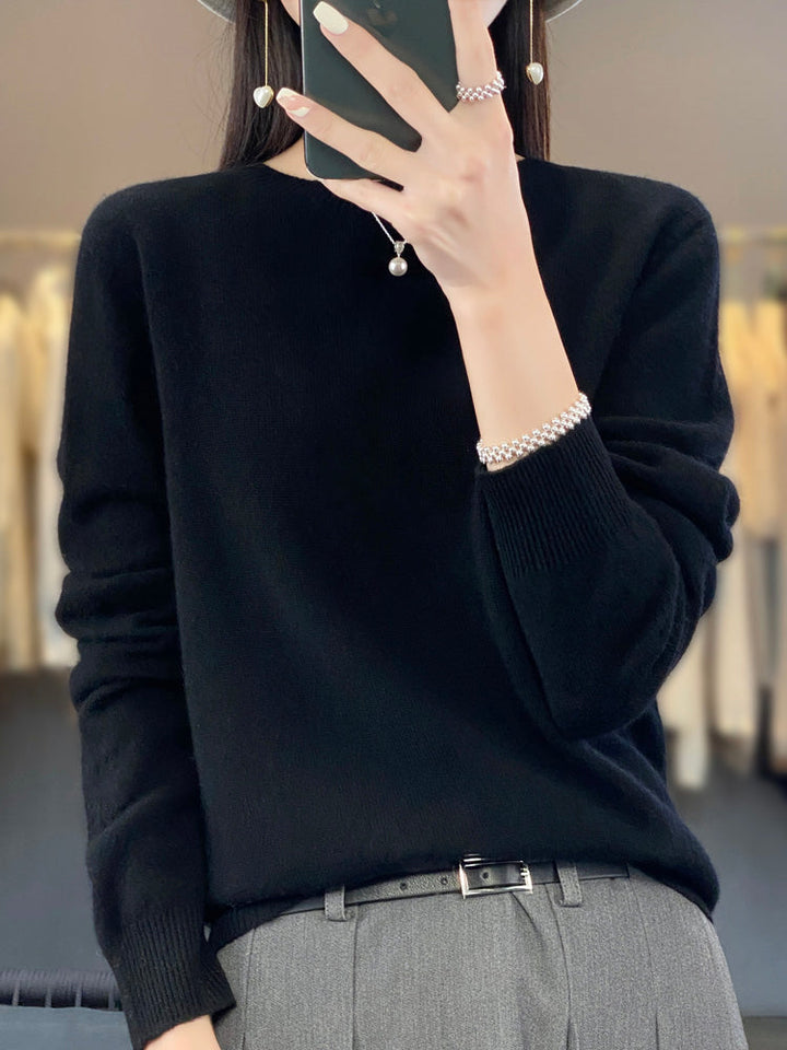 Leanne – Soft Knit Relaxed Crew Neck Sweater