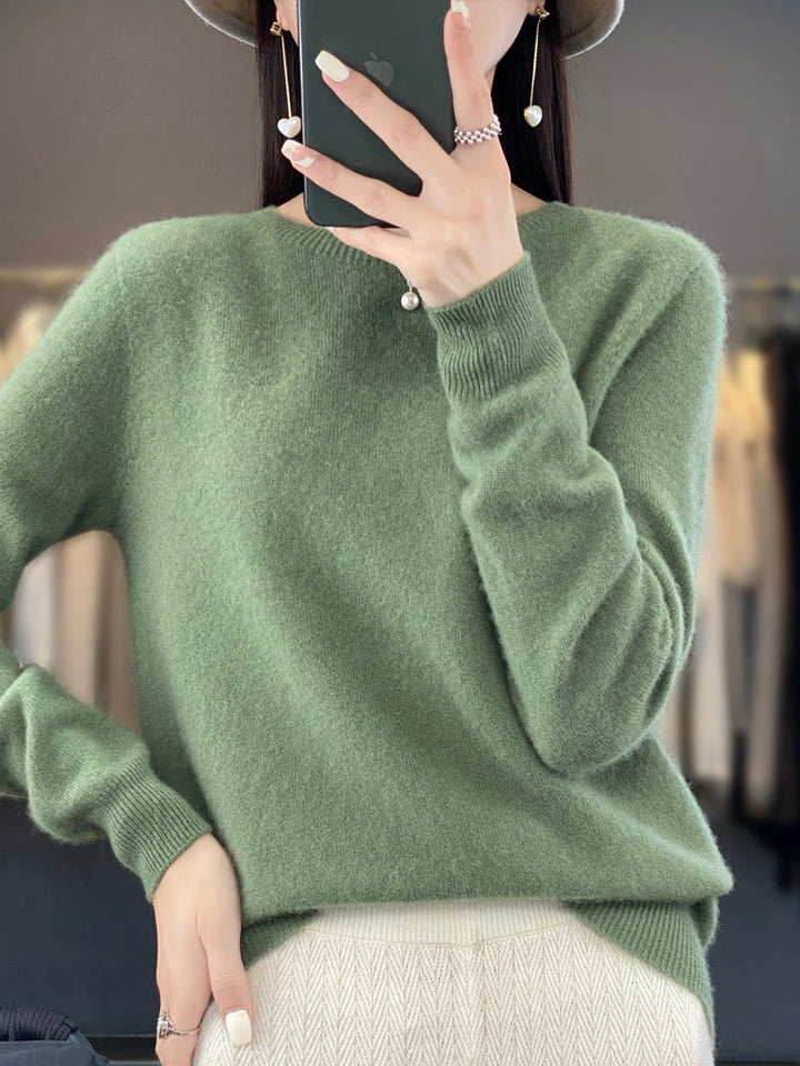Leanne – Soft Knit Relaxed Crew Neck Sweater