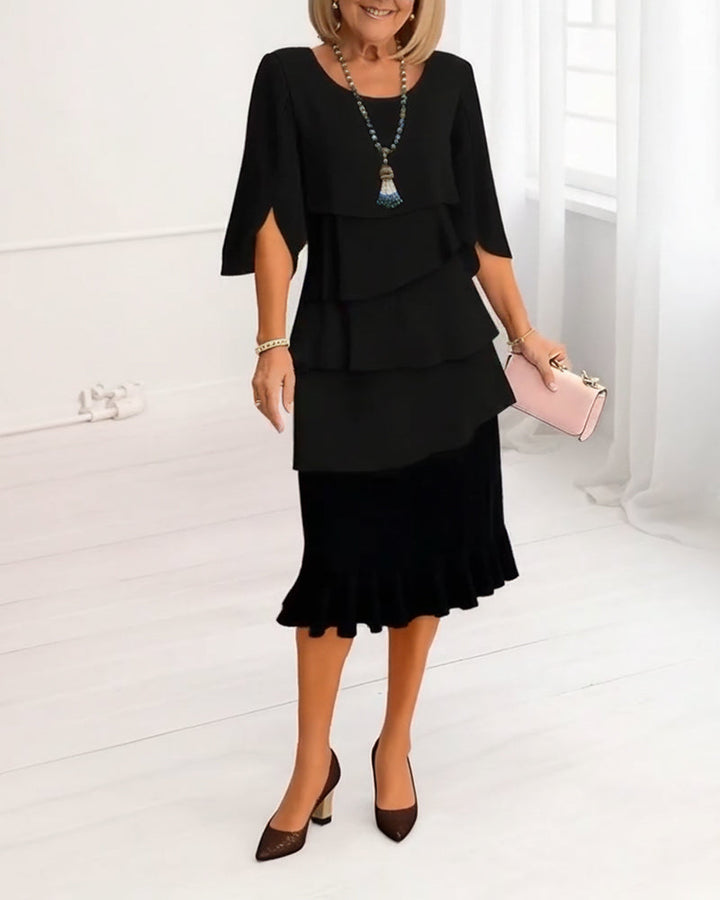Wilda | Elegant Comfort Ruffle Dress