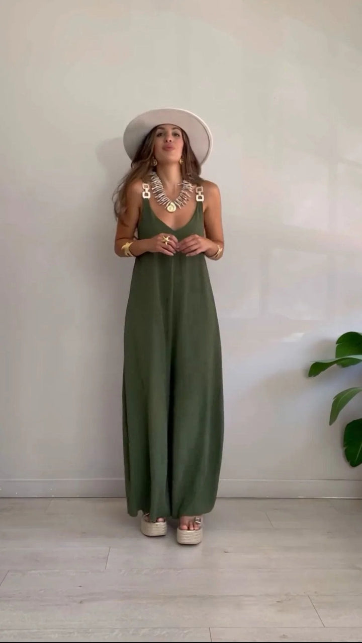 Willa – Relaxed Wide-Leg Sleeveless Jumpsuit