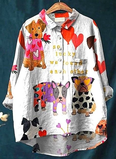 Meagan | Artistic Heart & Pets Casual Blouse