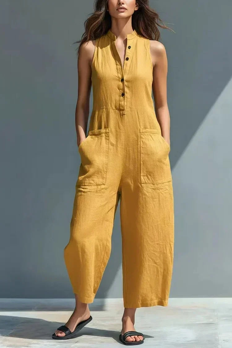 Aubree | Elegant Linen Jumpsuit