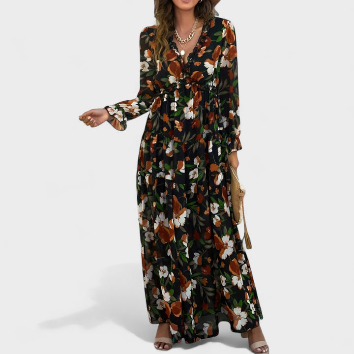 Forsythia | Floral Tiered Maxi Dress