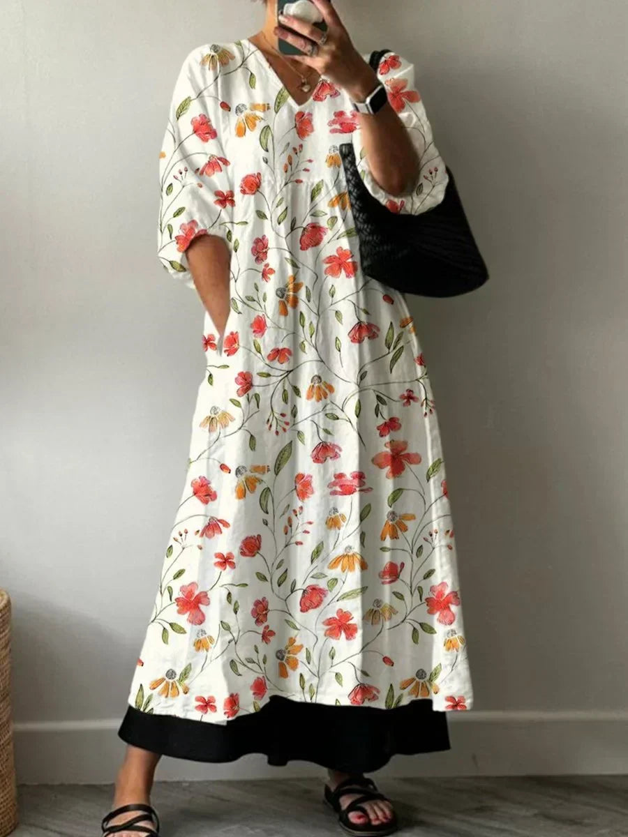 Imogen | Elegant Printed Dress Ana