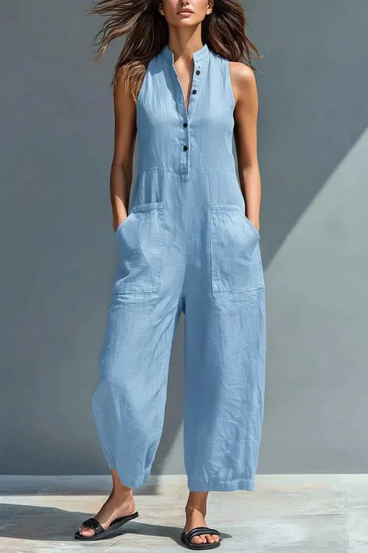 Aubree | Elegant Linen Jumpsuit