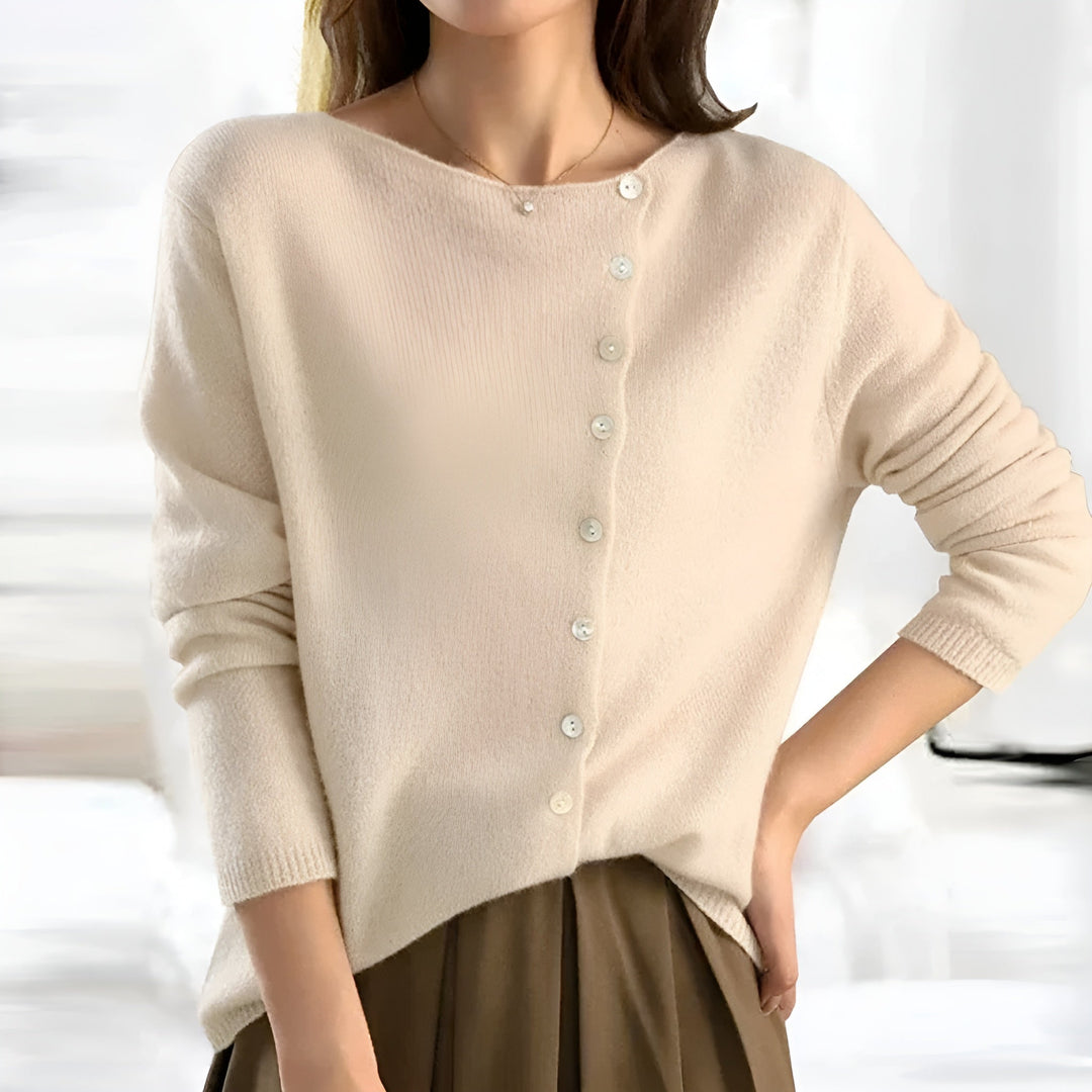 Joanne – Soft Knit Button-Front Cardigan