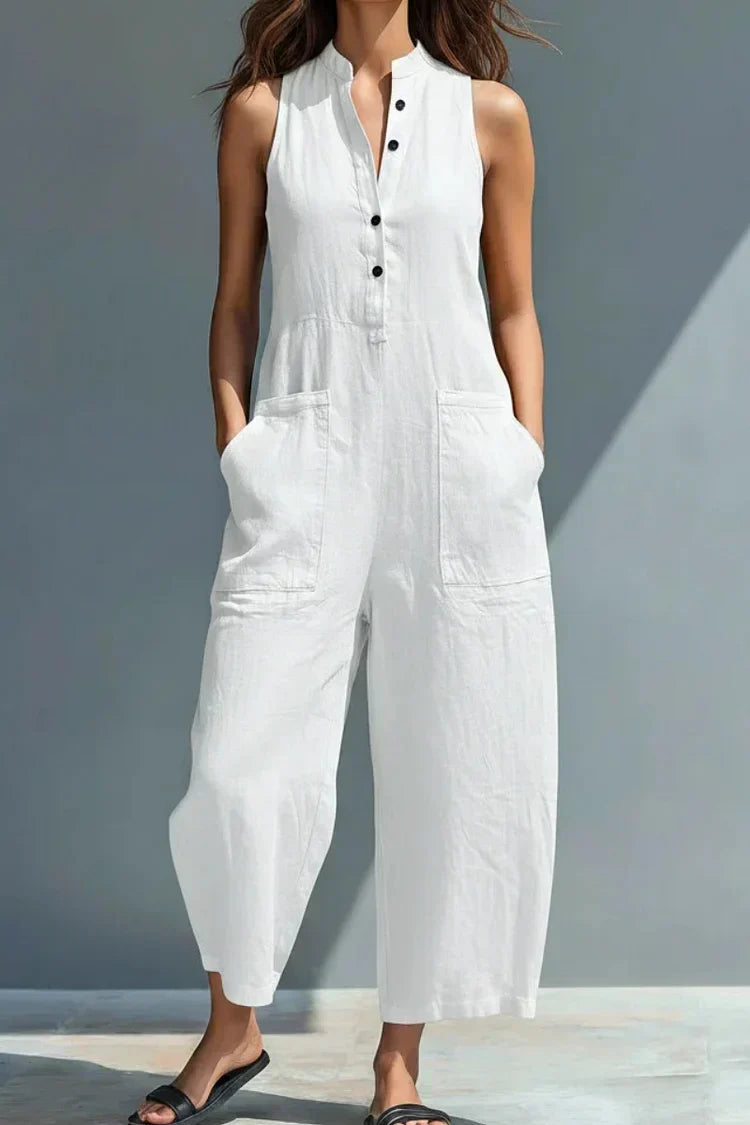Aubree | Elegant Linen Jumpsuit