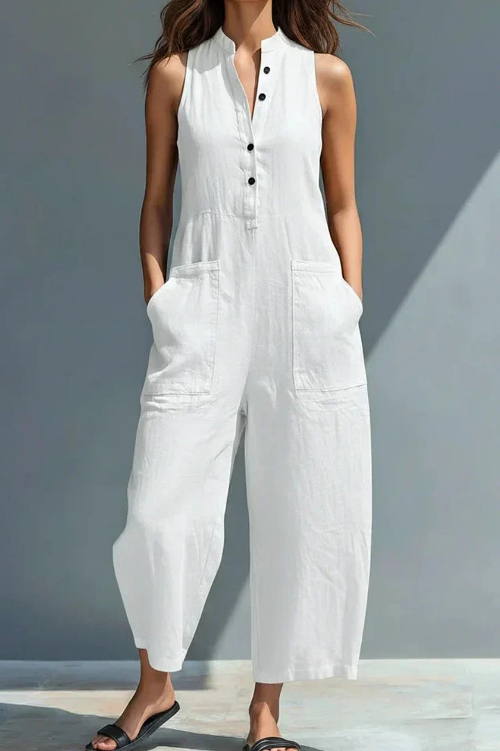 Aubree | Elegant Linen Jumpsuit