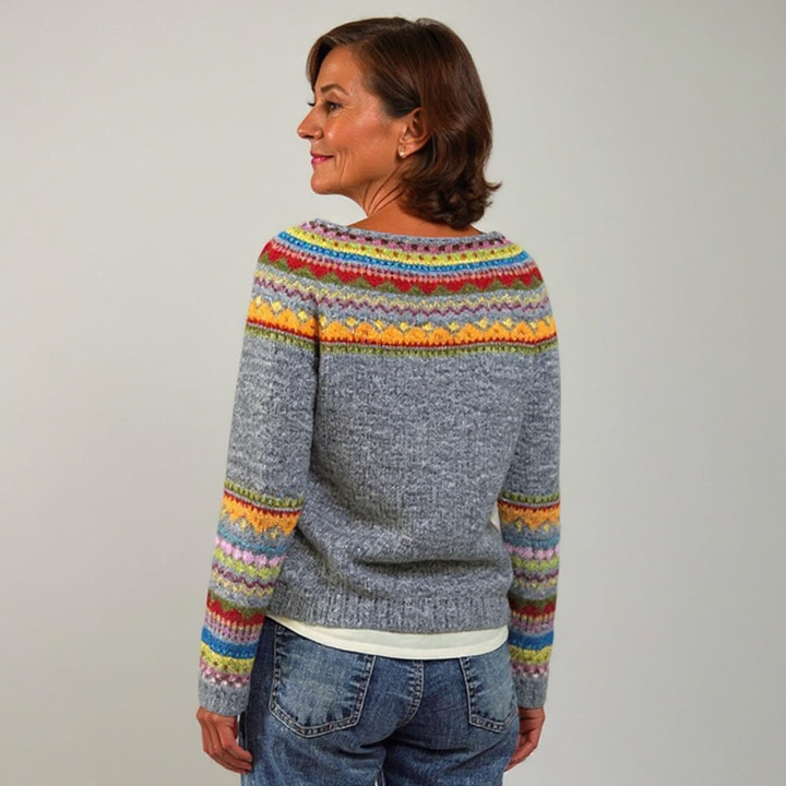 Rosa – Patterned Knit Sweater