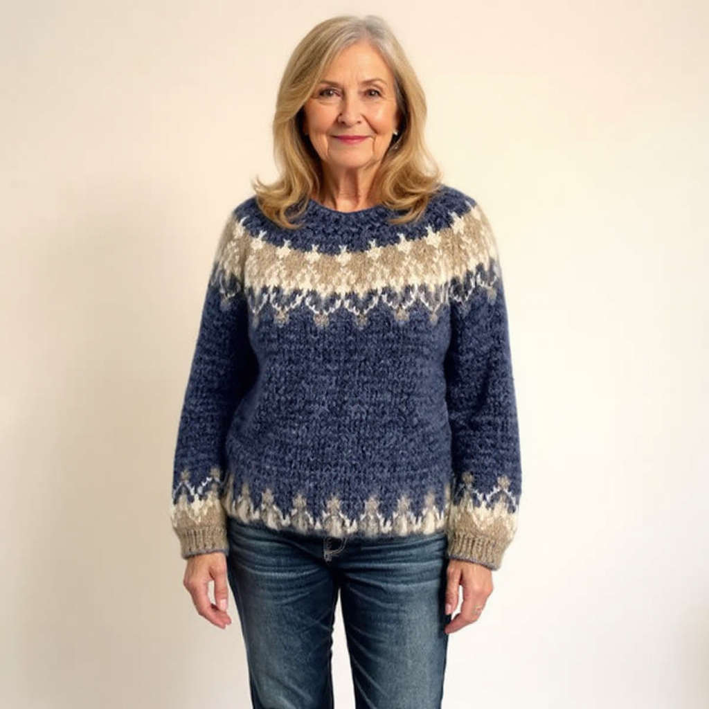 Lucille – Nordic Fair Isle Knit Sweater