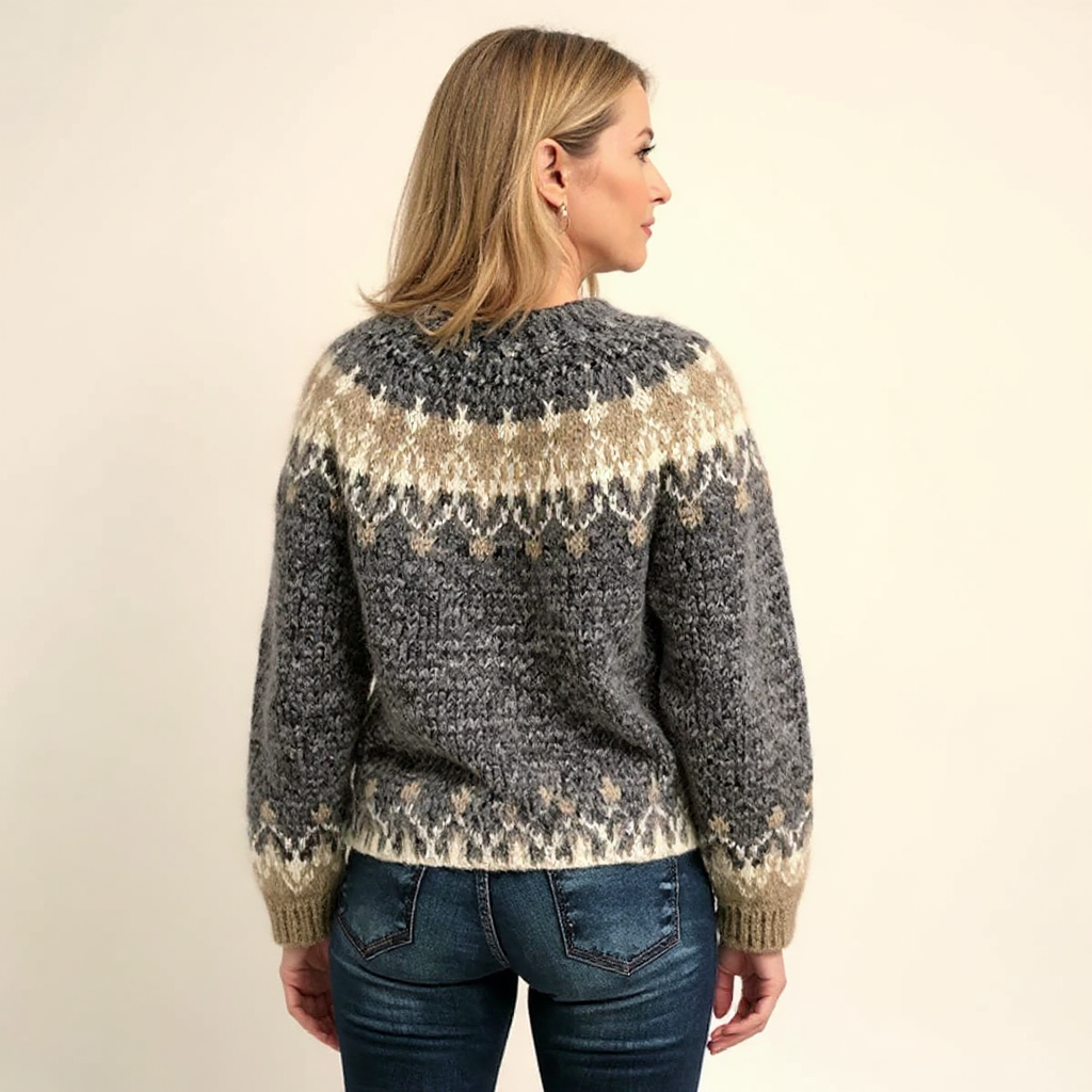 Lucille – Nordic Fair Isle Knit Sweater