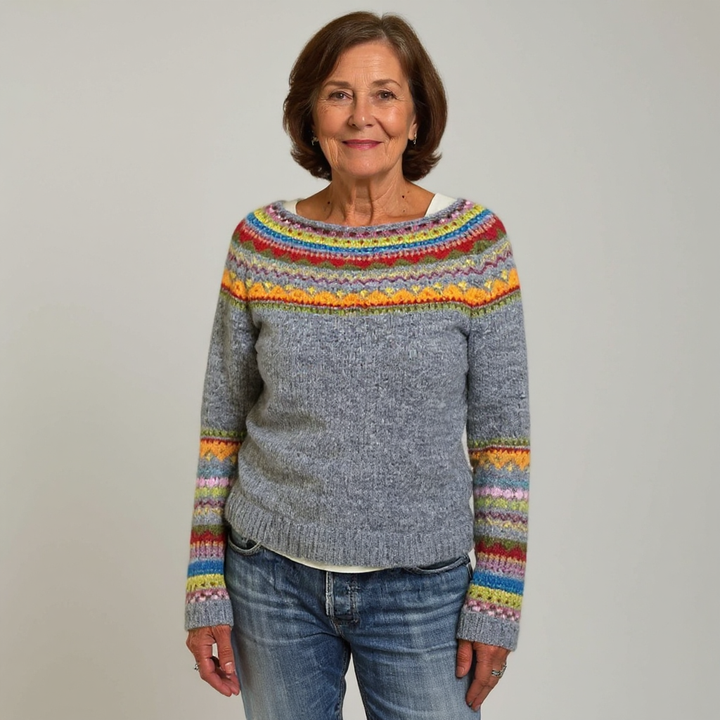 Rosa – Patterned Knit Sweater
