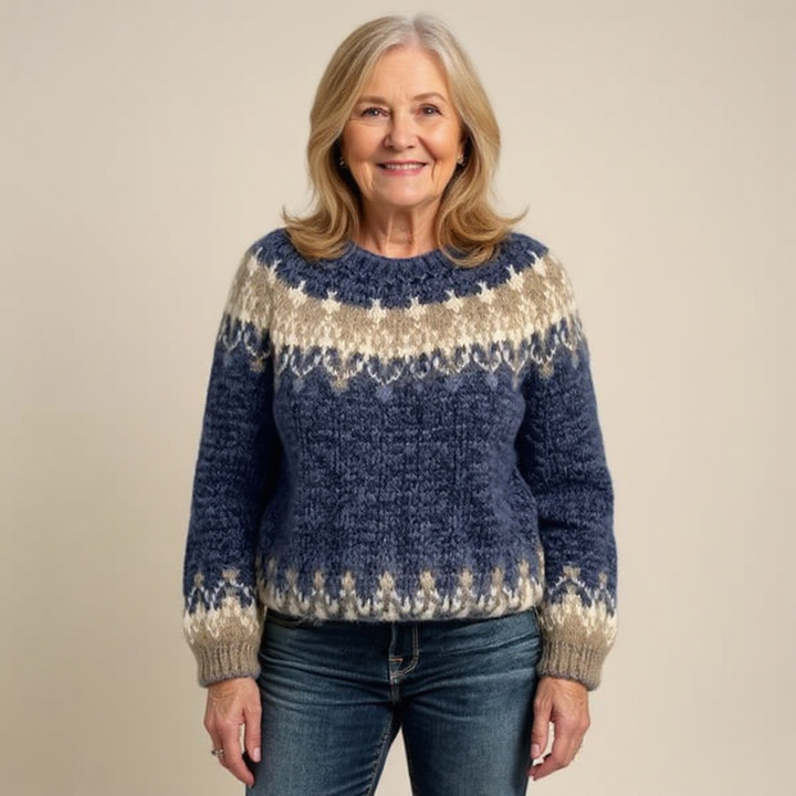 Lucille – Nordic Fair Isle Knit Sweater