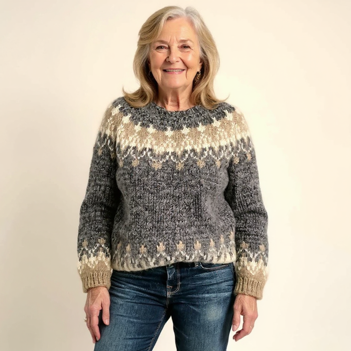Lucille – Nordic Fair Isle Knit Sweater