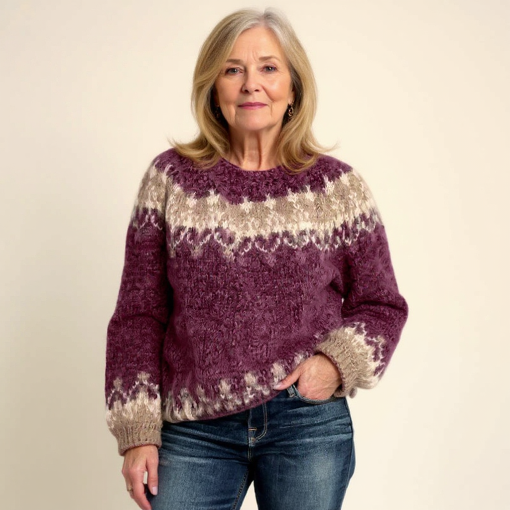Lucille – Nordic Fair Isle Knit Sweater