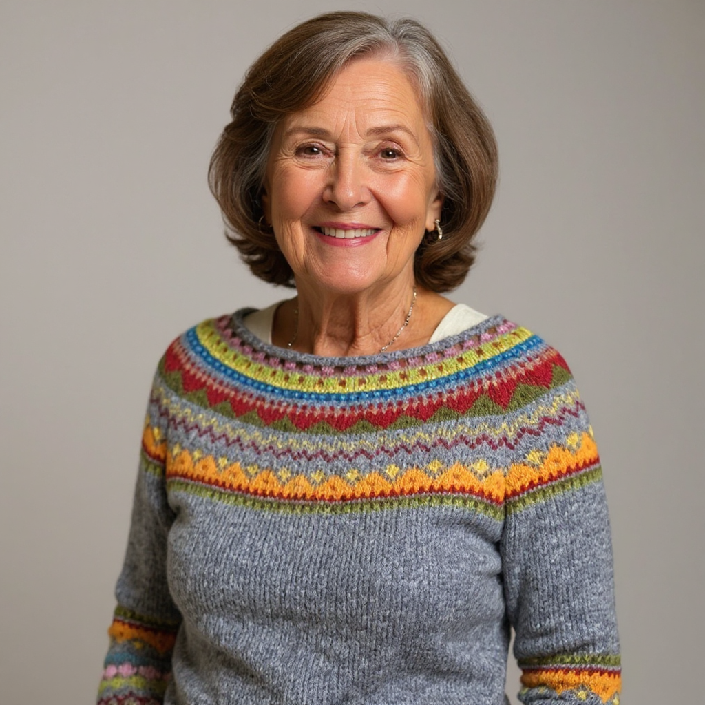 Rosa – Patterned Knit Sweater