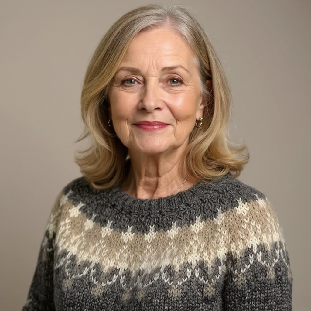 Lucille – Nordic Fair Isle Knit Sweater