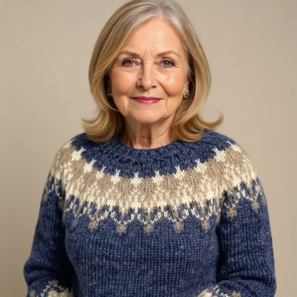 Lucille – Nordic Fair Isle Knit Sweater