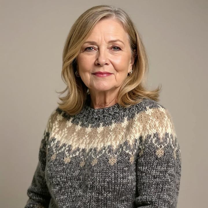 Lucille – Nordic Fair Isle Knit Sweater