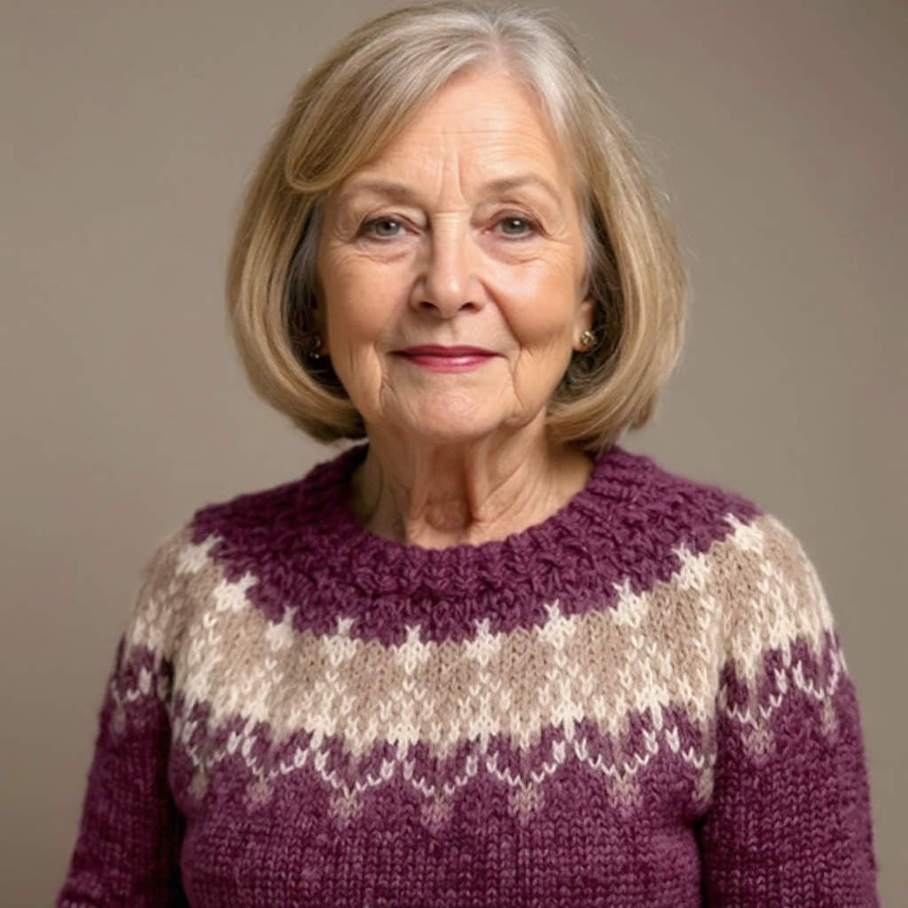 Lucille – Nordic Fair Isle Knit Sweater