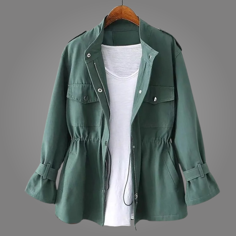 Mandy – Cinched Waist Utility Jacket