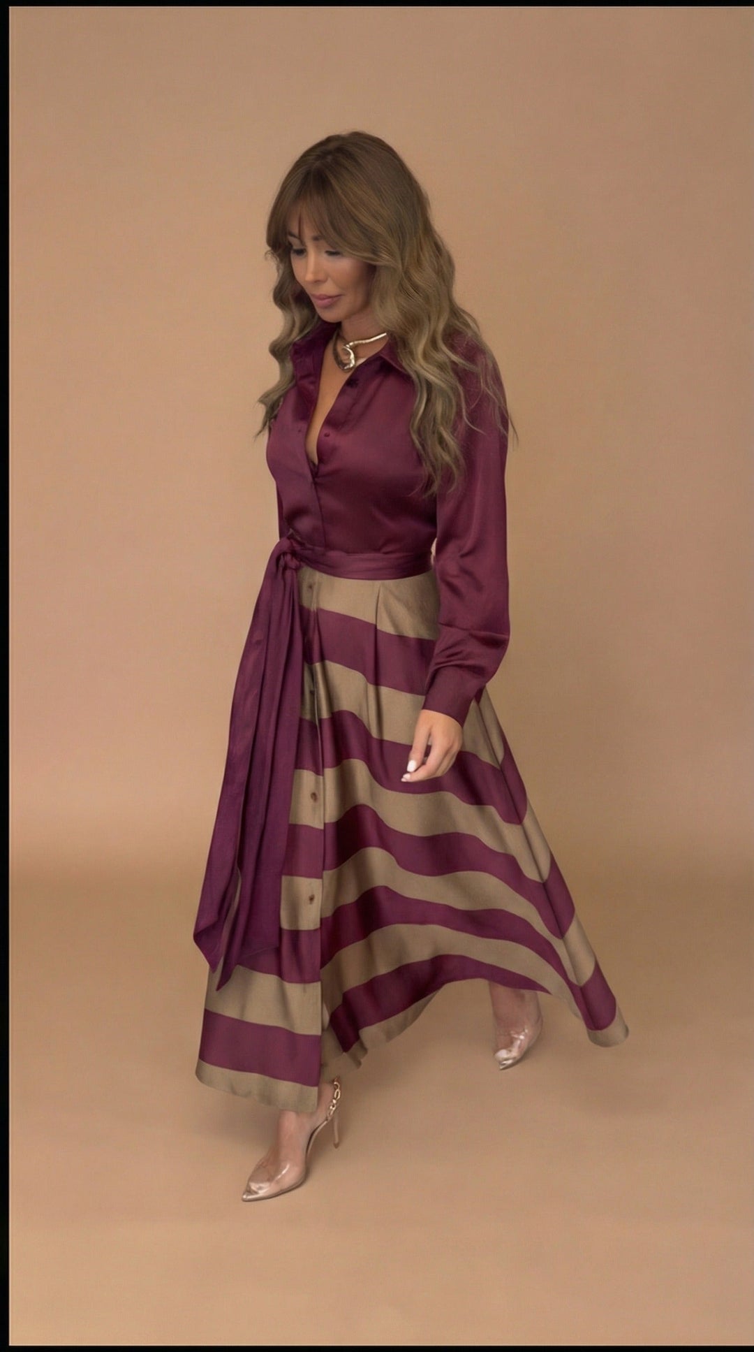 Seraphina | Striped Maxi Dress