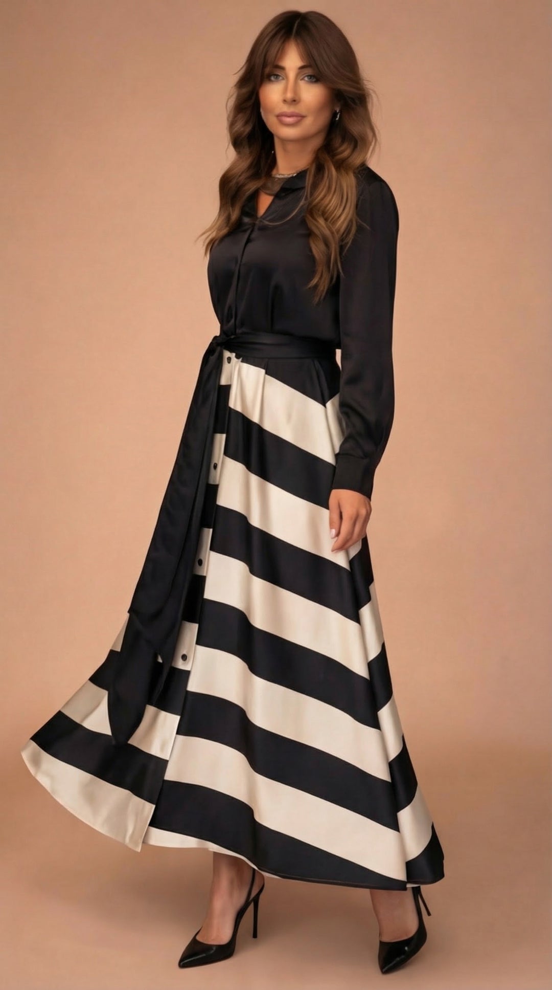Seraphina | Striped Maxi Dress