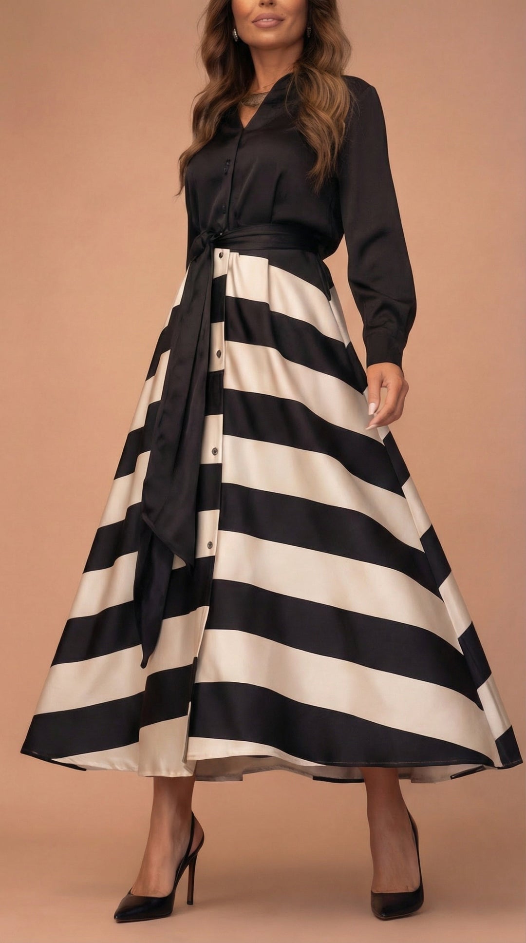 Seraphina | Striped Maxi Dress
