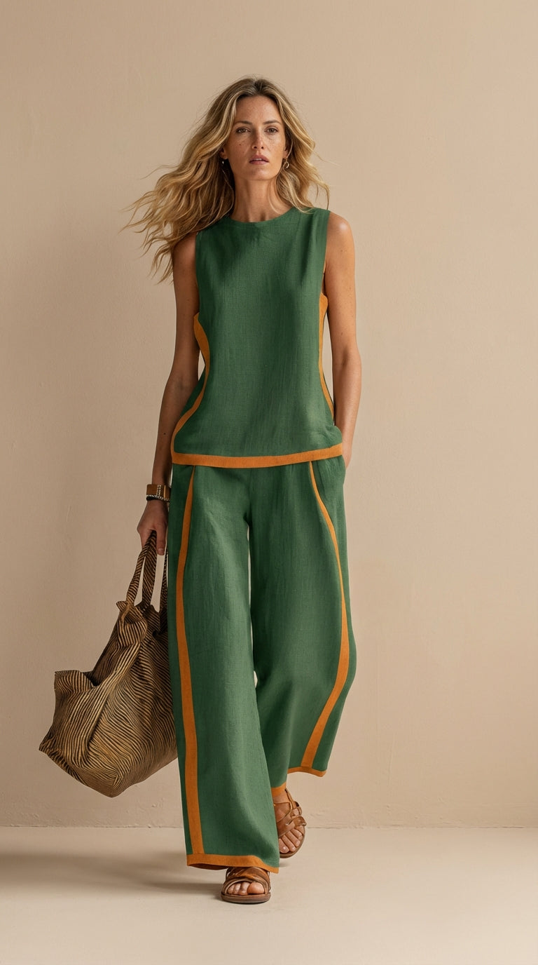 Judy | Linen and Cotton Breezy Two-Piece Set