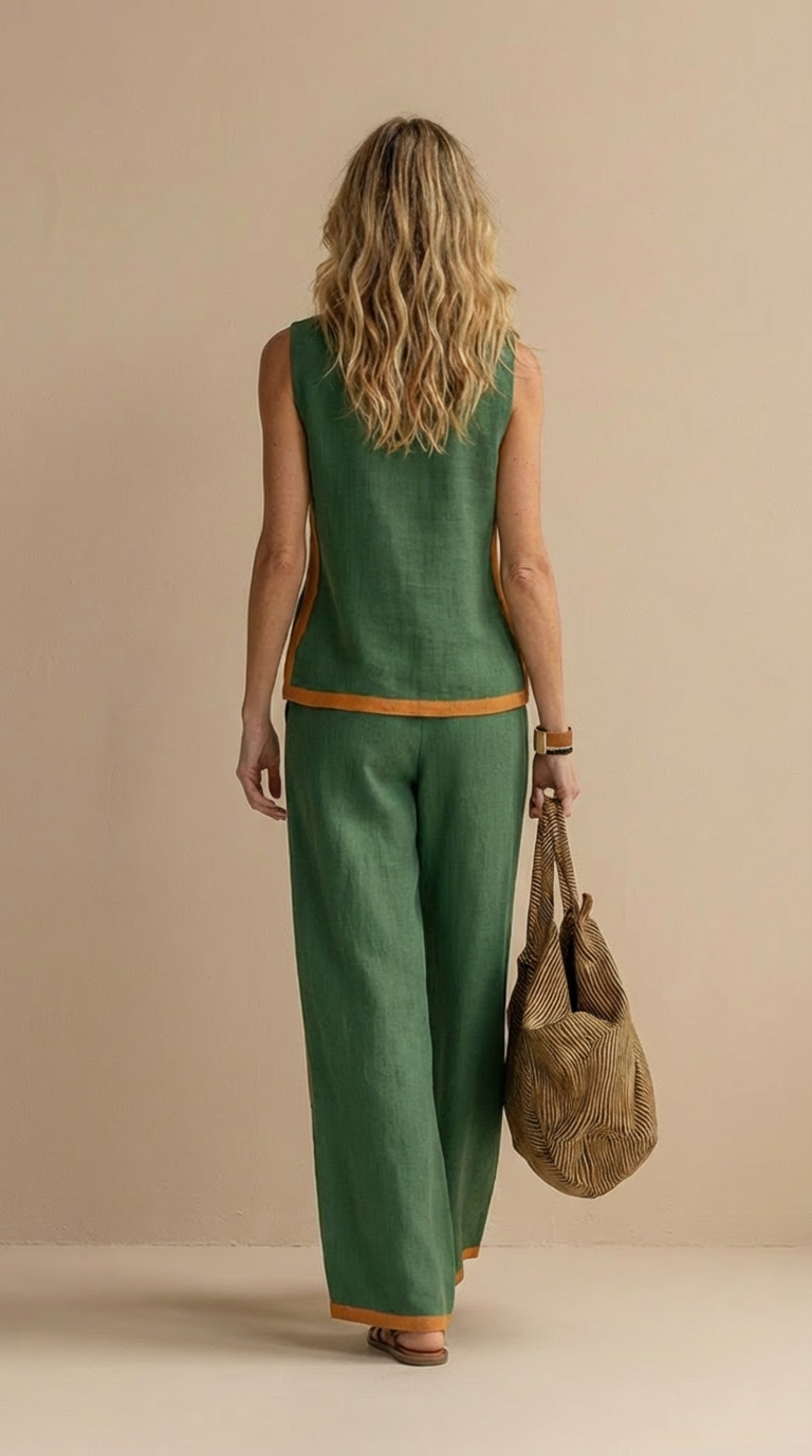 Judy | Linen and Cotton Breezy Two-Piece Set