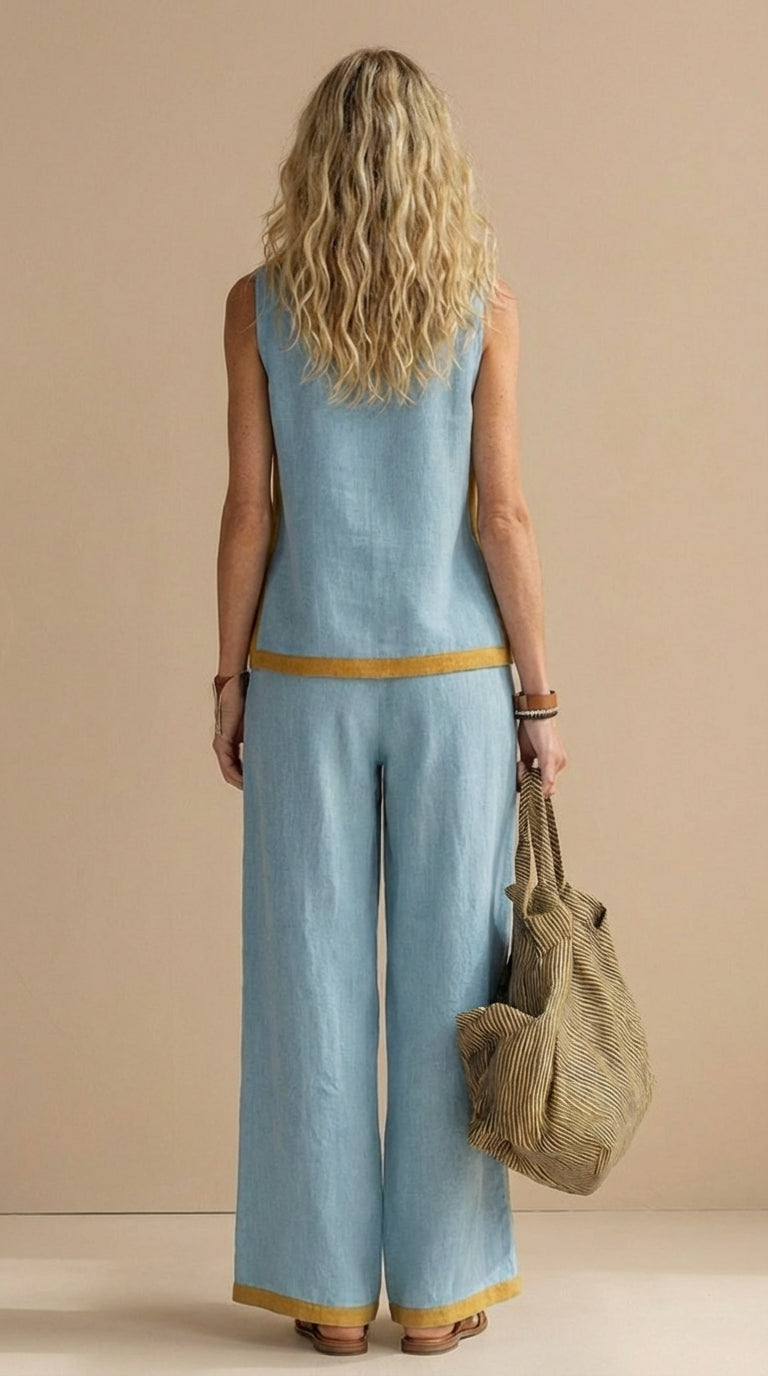 Judy | Linen and Cotton Breezy Two-Piece Set