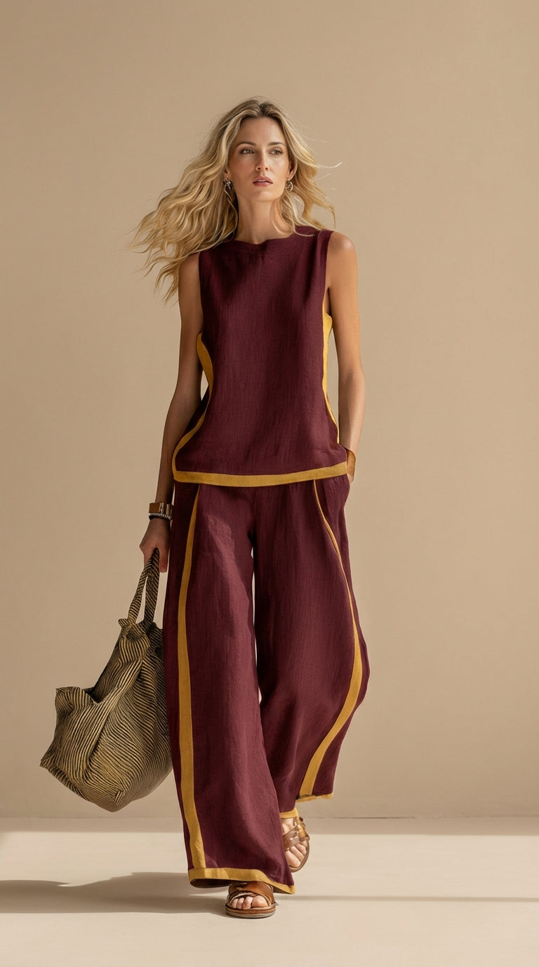 Judy | Linen and Cotton Breezy Two-Piece Set