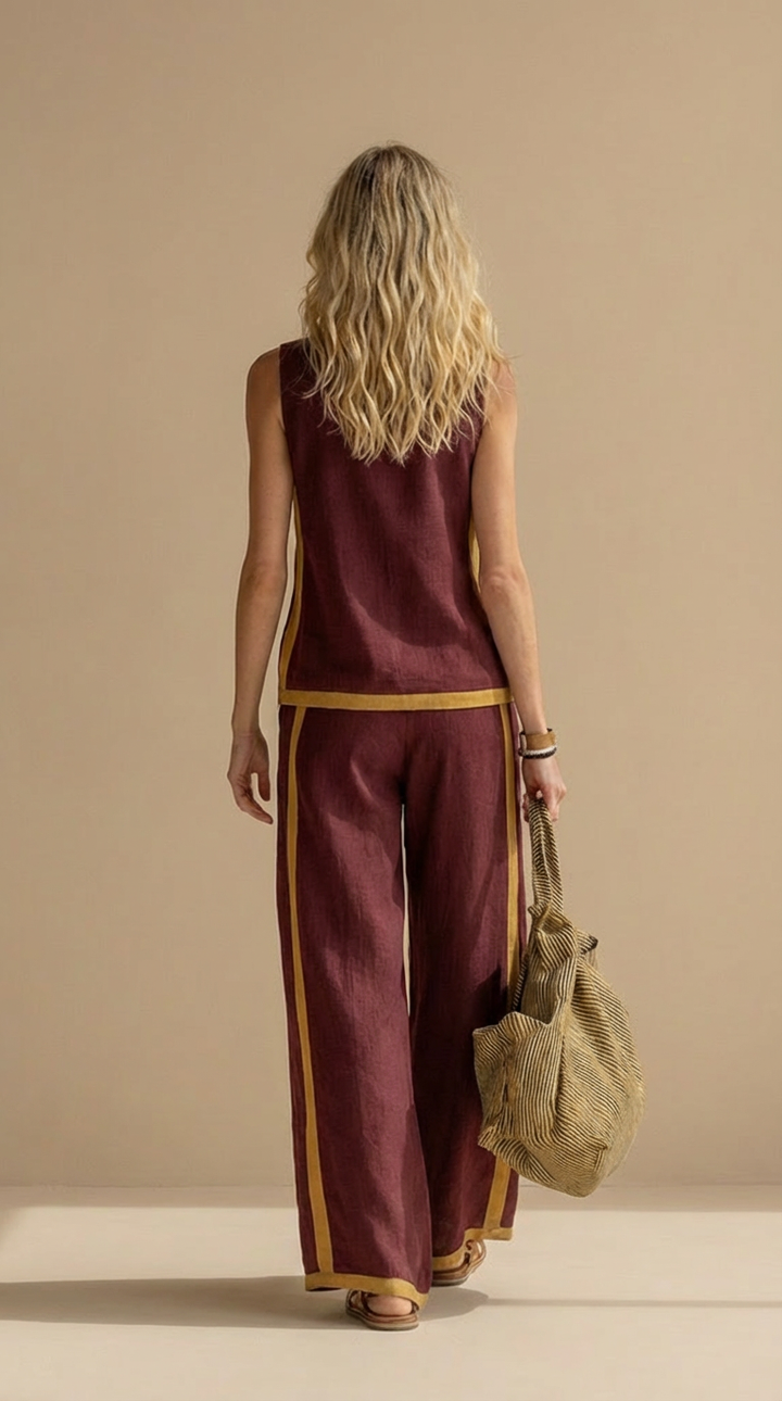 Judy | Linen and Cotton Breezy Two-Piece Set