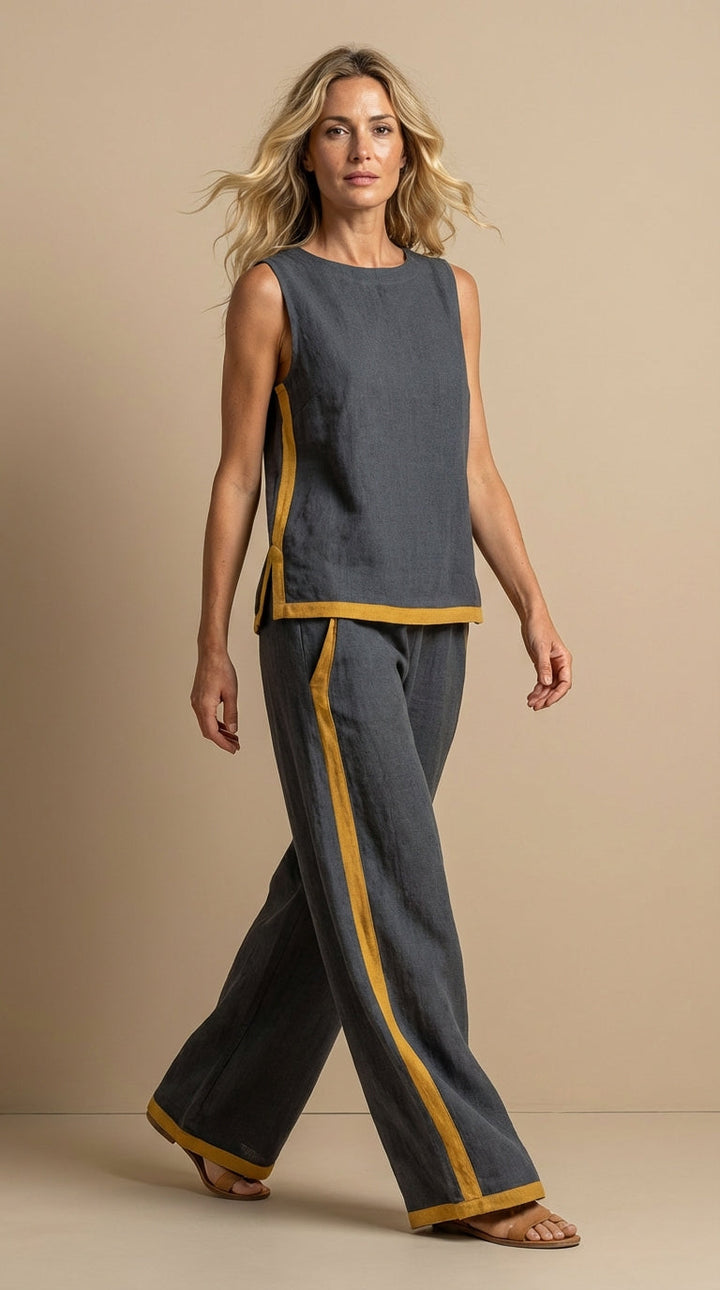 Judy | Linen and Cotton Breezy Two-Piece Set