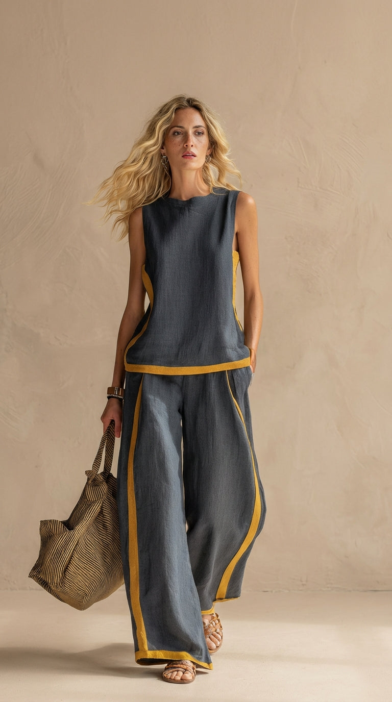 Judy | Linen and Cotton Breezy Two-Piece Set