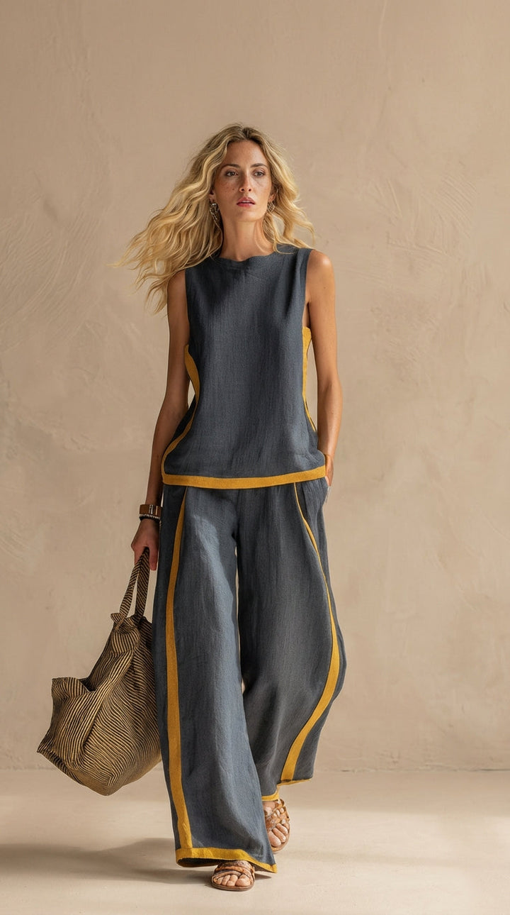 Judy | Linen and Cotton Breezy Two-Piece Set
