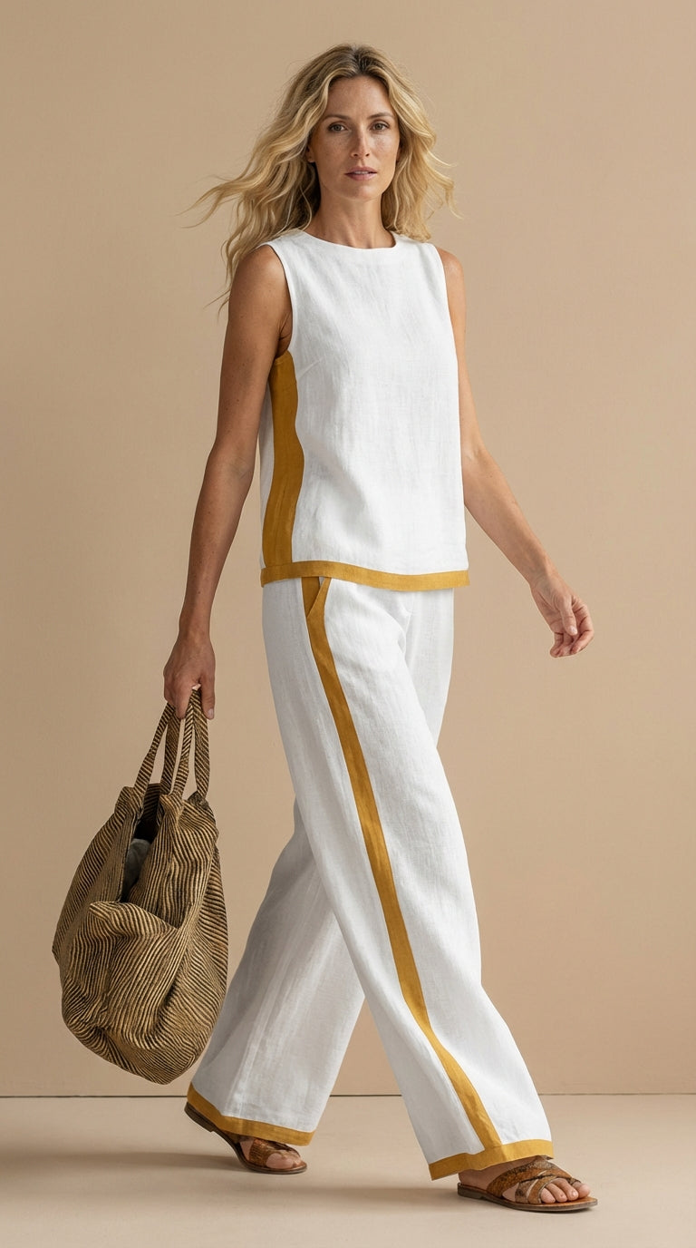 Judy | Linen and Cotton Breezy Two-Piece Set