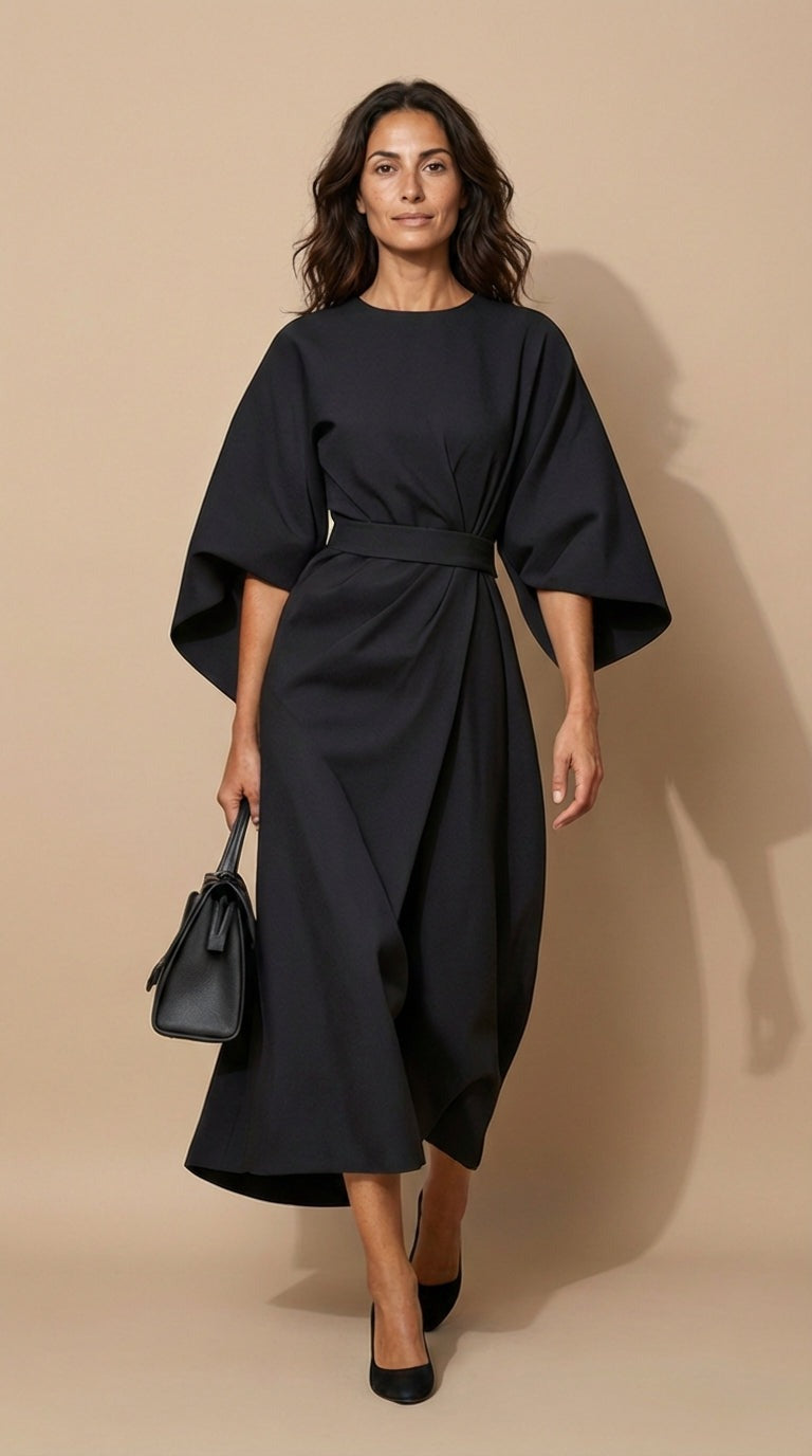 Carla | Elegant Lantern Sleeve Dress