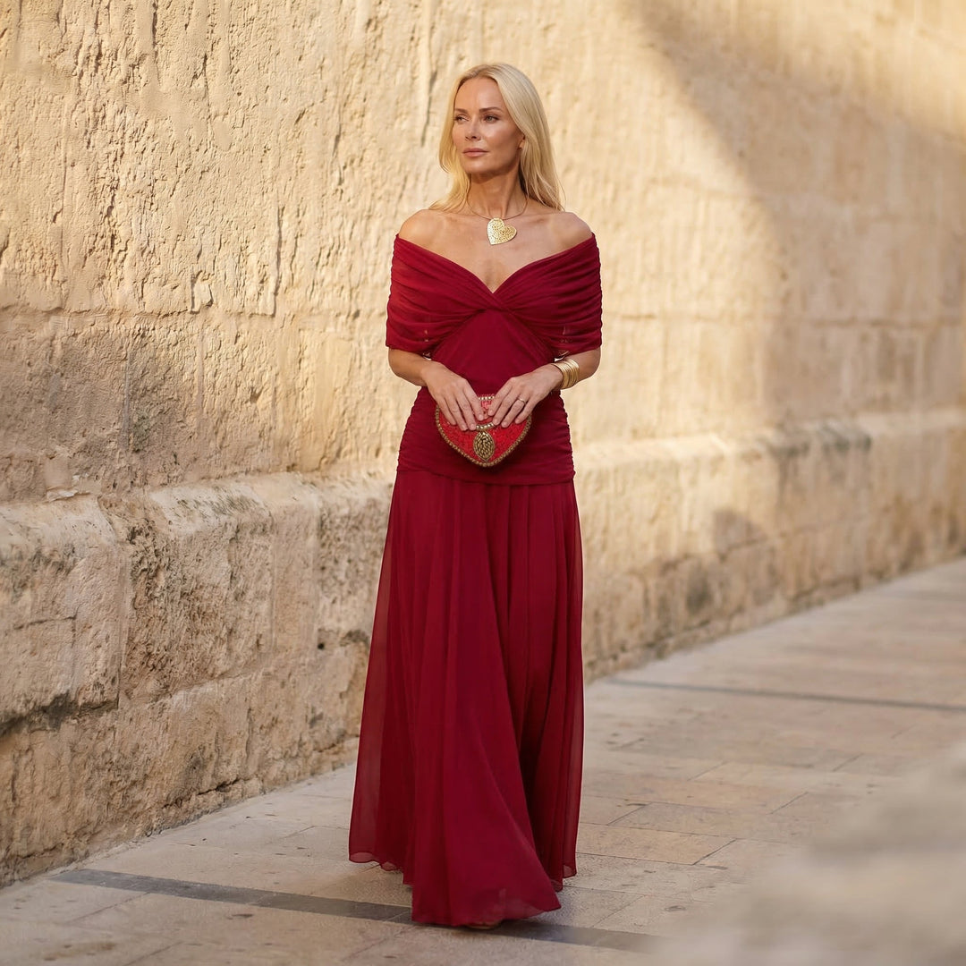 Trudy | Elegant Red Dress