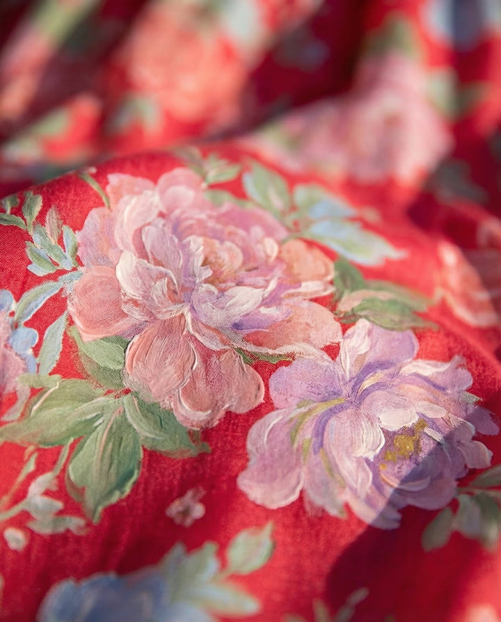 Zita | Elegant Floral V-Neck Dress
